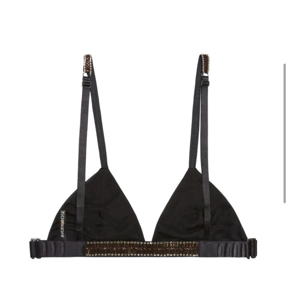$195 Avery Rose Lingerie Size Medium Lemoure Black
Bra Hand Beaded Crystals - Picture 3 of 10